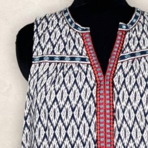 Market & Spruce Piedmont Embroidery Detail Rayon Top XXL